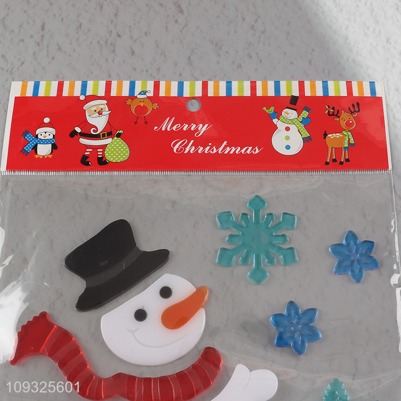 Low price snowman Christmas sticker window sticker
