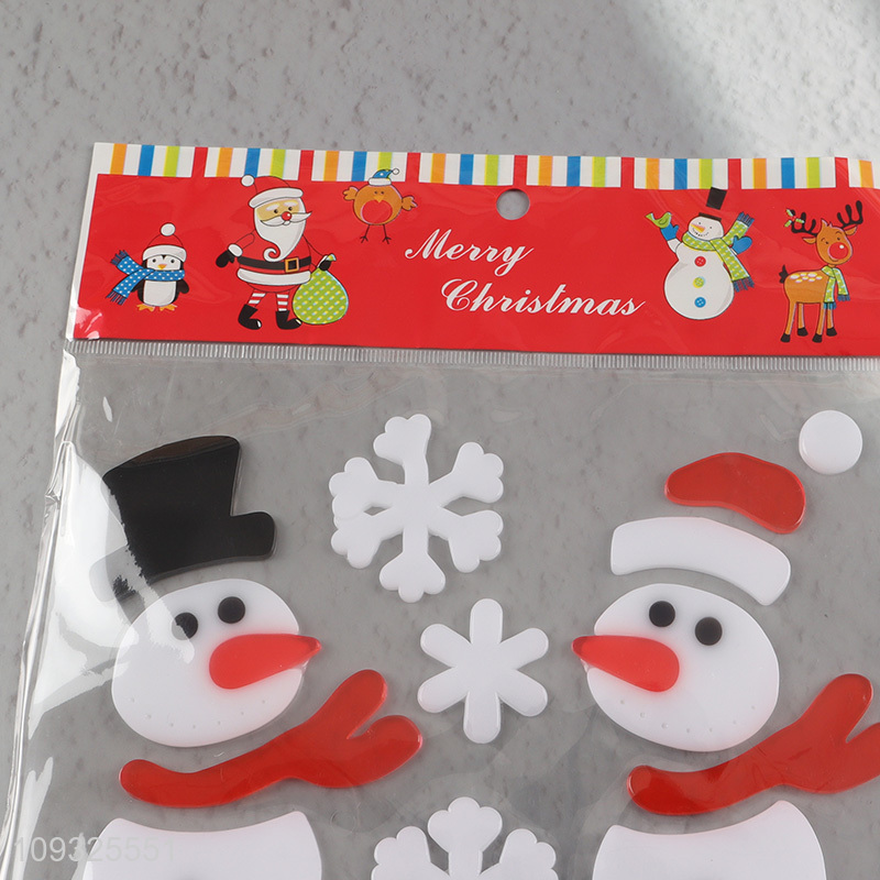 Top selling snowman Christmas sticker window sticker