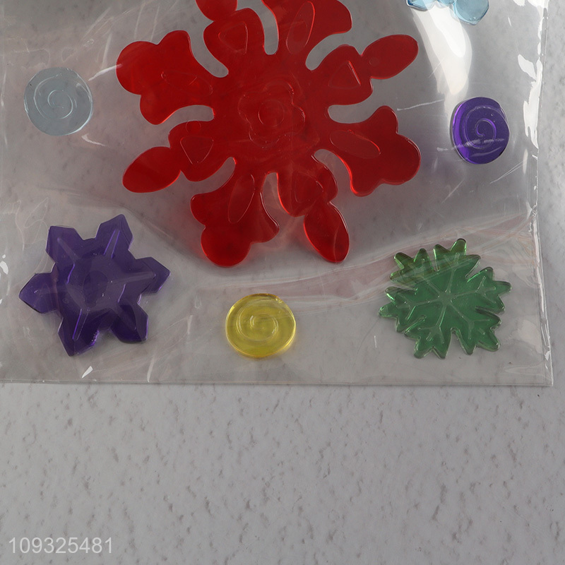 China wholesale snowflakes Christmas sticker window sticker