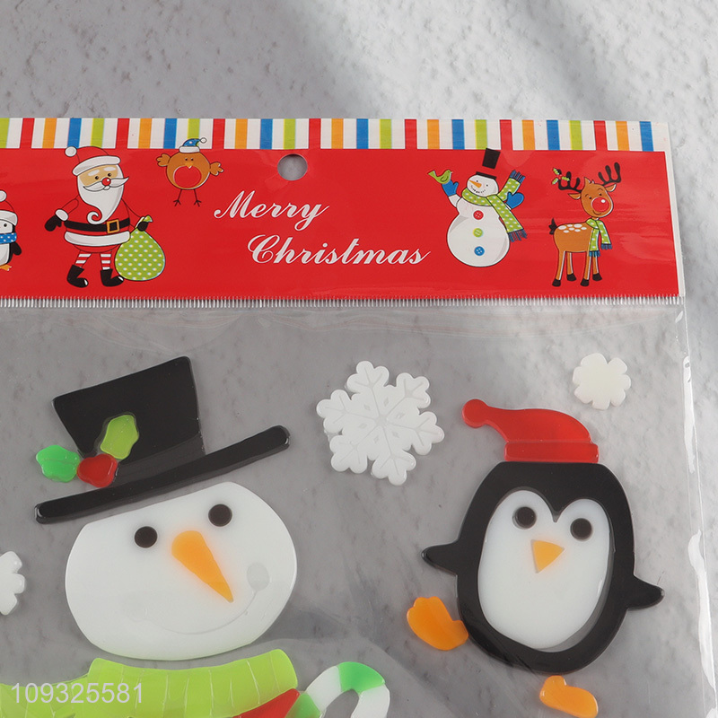 Factory price tpr Christmas sticker window sticker