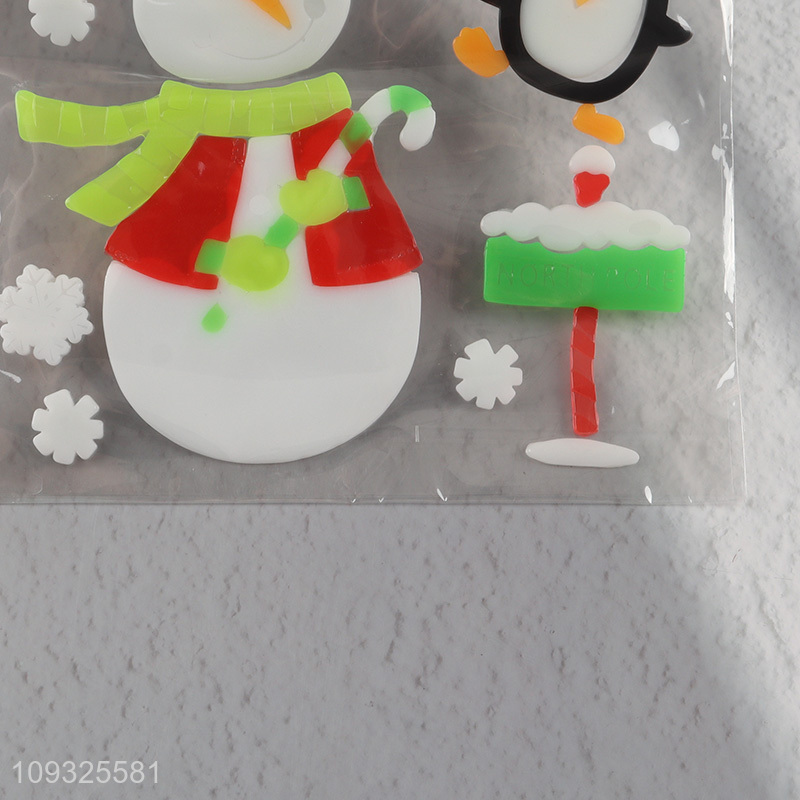 Factory price tpr Christmas sticker window sticker