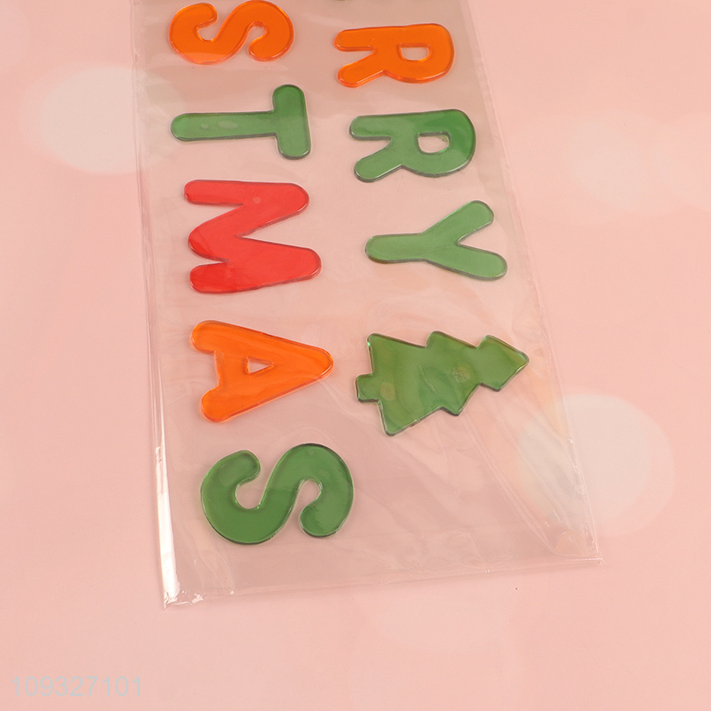 Top sale tpr Christmas sticker window sticker