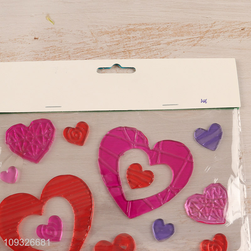 Factory supply tpr heart shape window sticker