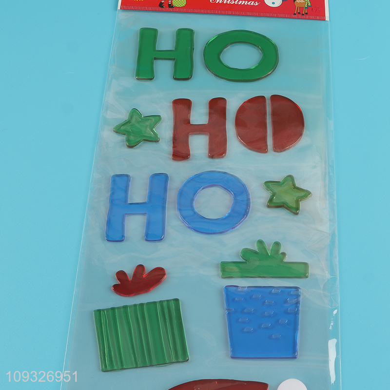 Low price decorative tpr Christmas sticker window sticker