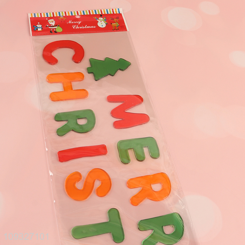 Top sale tpr Christmas sticker window sticker