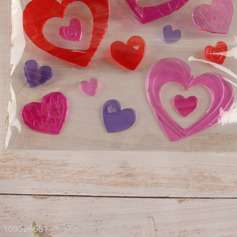 Factory supply tpr heart shape window sticker
