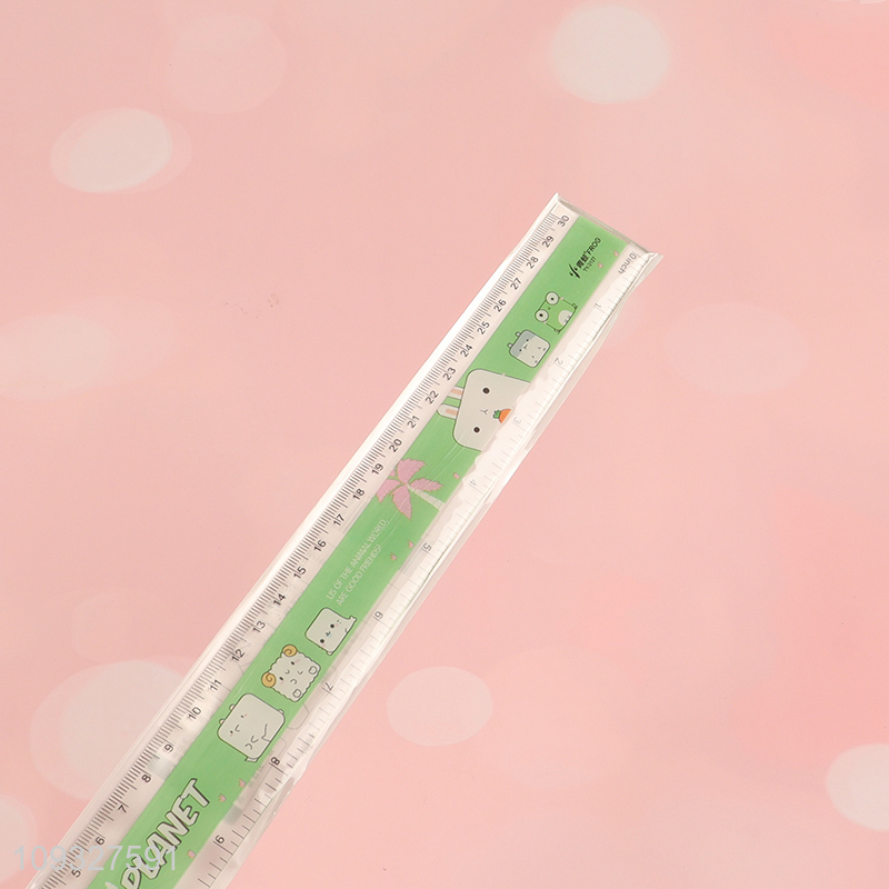 Hot products multicolor plastic ruler straight ruler
