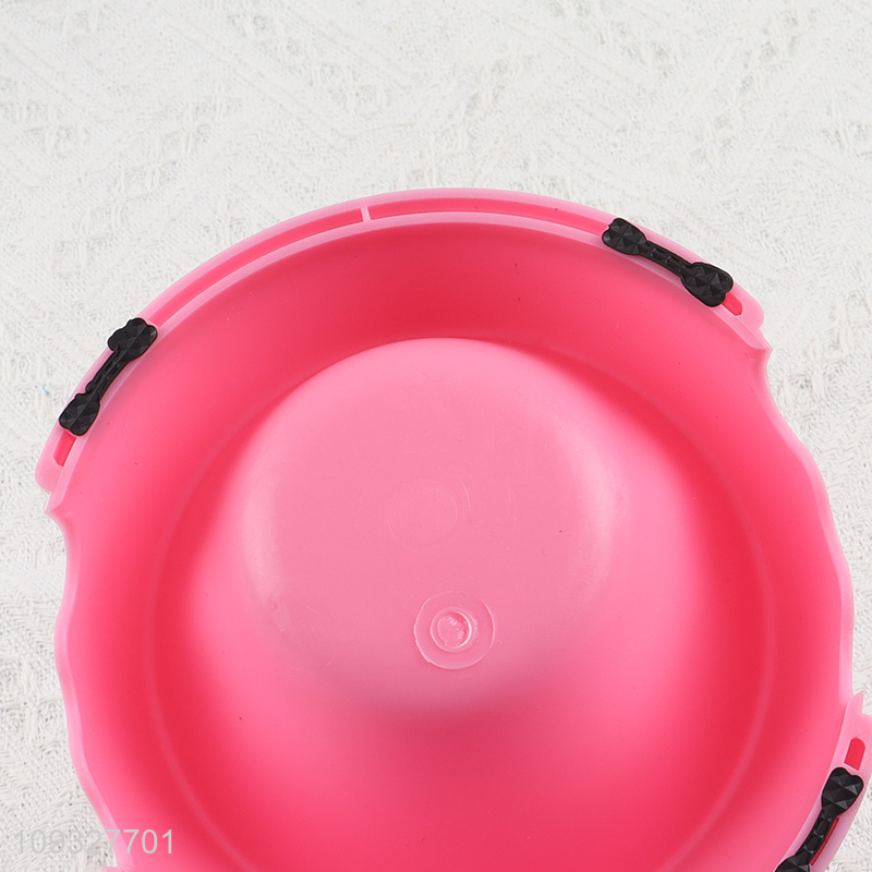 Hot selling multicolor plastic pet bowl pet feeder