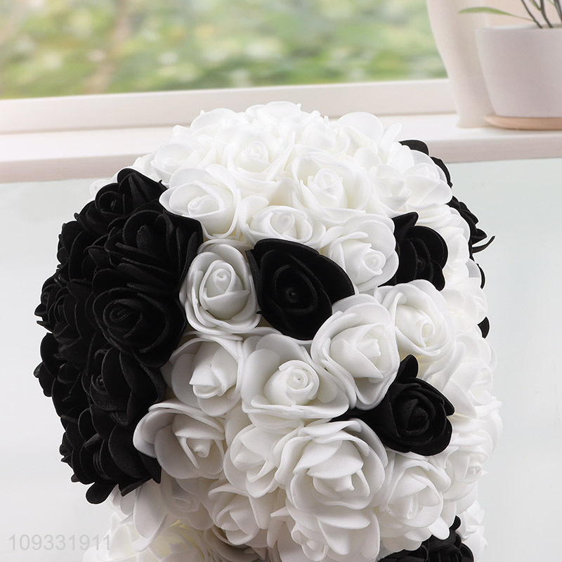 Top quality foam rose flower puppy Valentines gift
