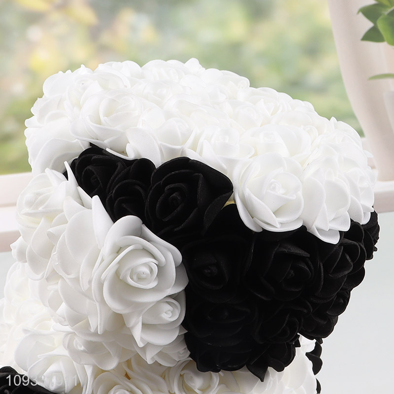 Top quality foam rose flower puppy Valentines gift
