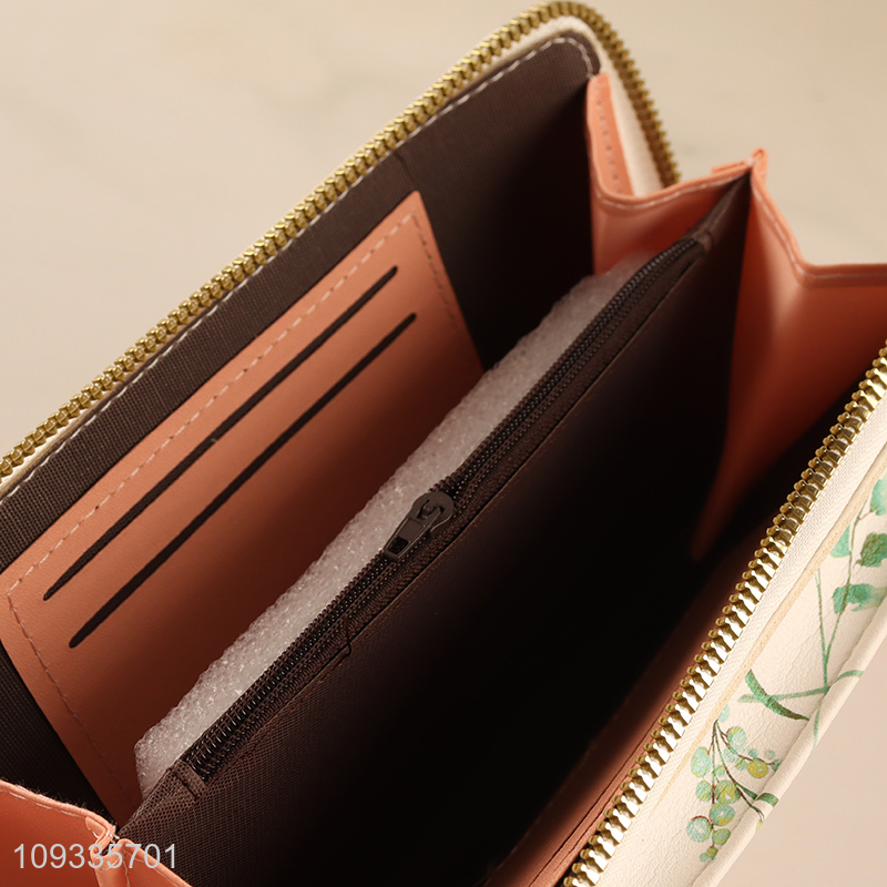 Top selling long style women wallet for gifts
