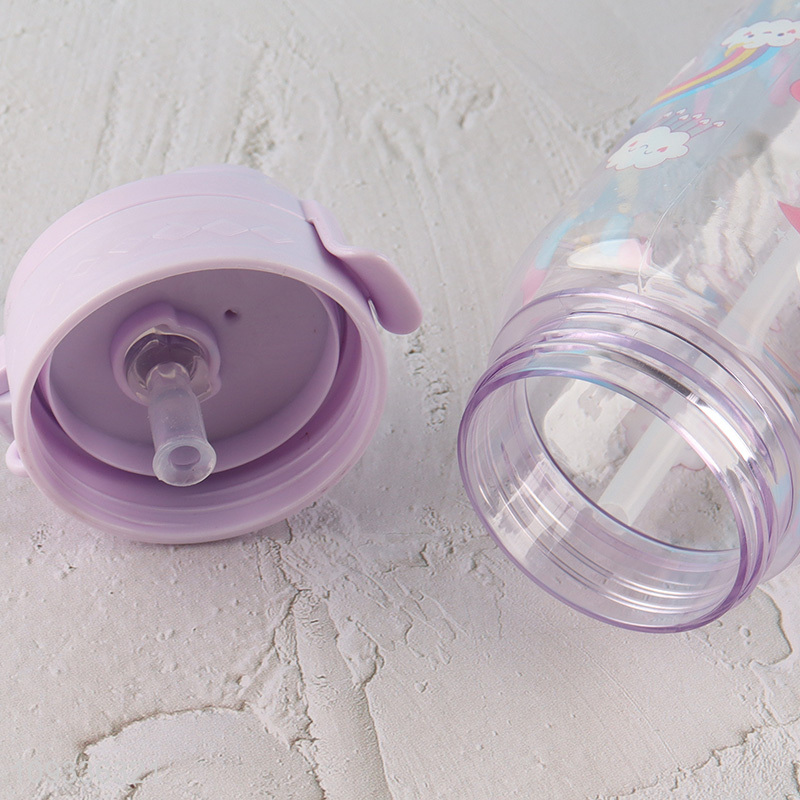 Top selling plastic water bottle drinking bottle with straw