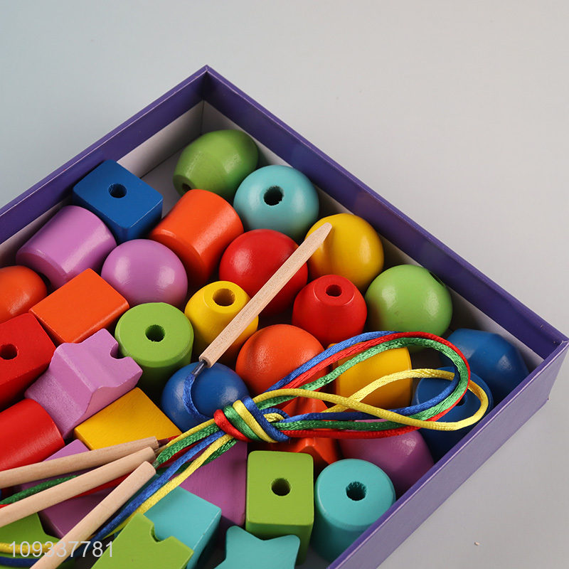 Most popular kids diy jewelry toy lacing beads toys