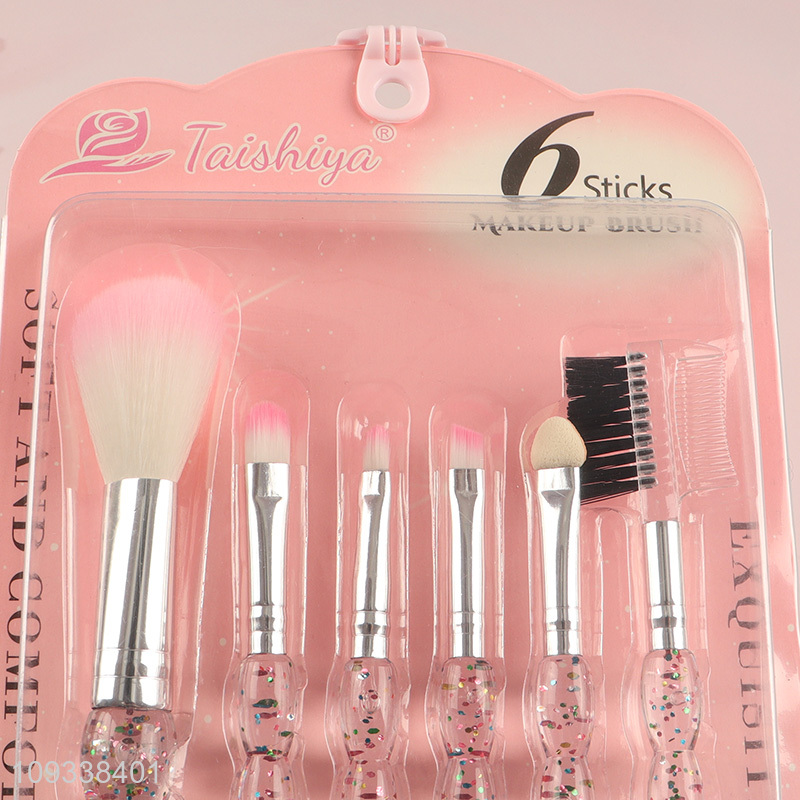 Latest products 6pcs makeup tool makeup brush set