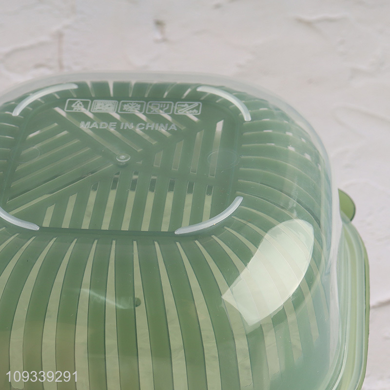 Popular products plastic food container drain crisper