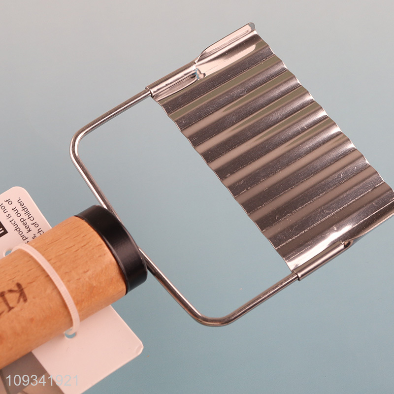 Factory price kitchen knife waved potato cutter