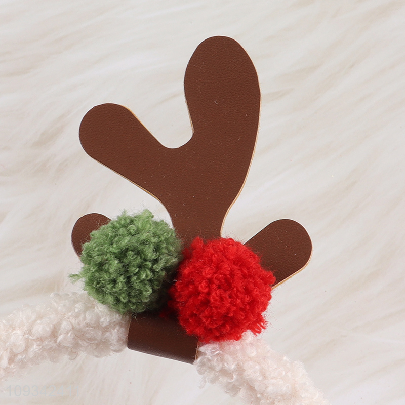 Yiwu market  leather antler hair hoop for sale
