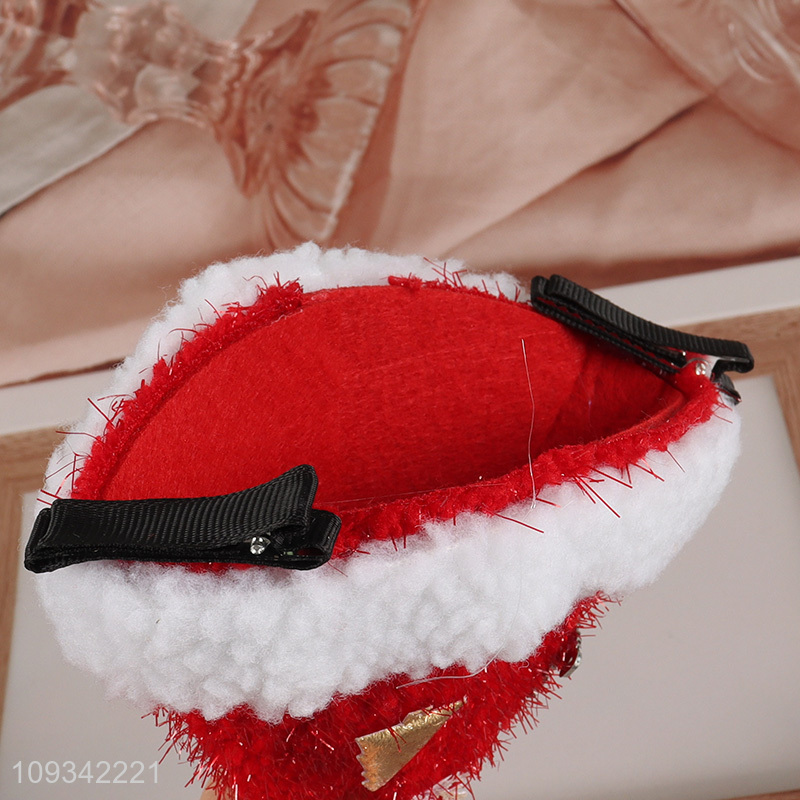 Top sale Christmas party hat hair clips