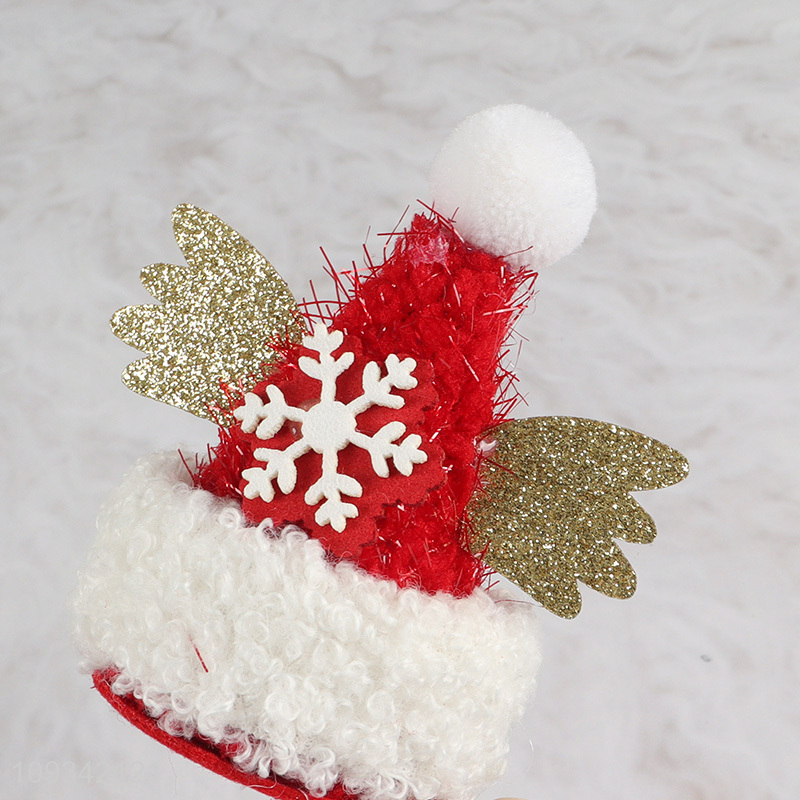 New arrival glitter velvet antler hat clip