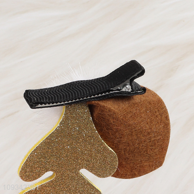 New style Christmas supplies antler hair clip