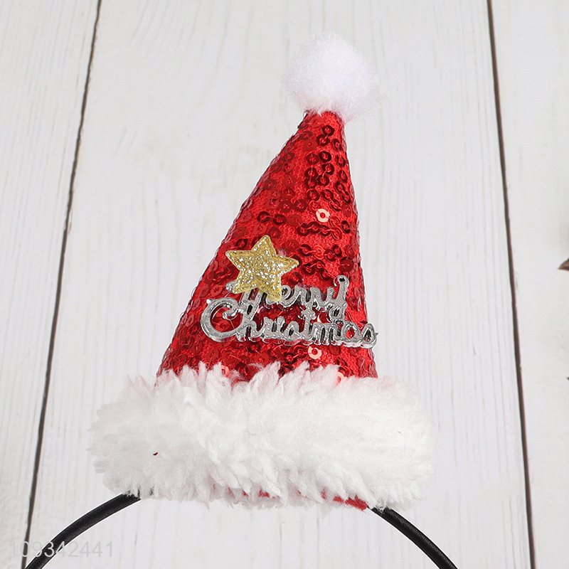 Hot selling Christmas hat hair hoop hair decoration