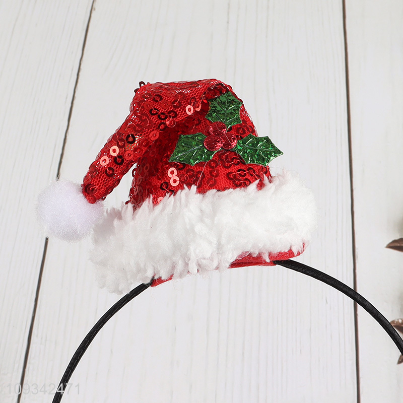 Low price Christmas hat hair hoop hair accessories