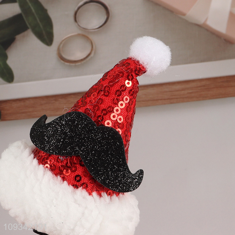 Wholesale Christmas hat hair clips for decoration