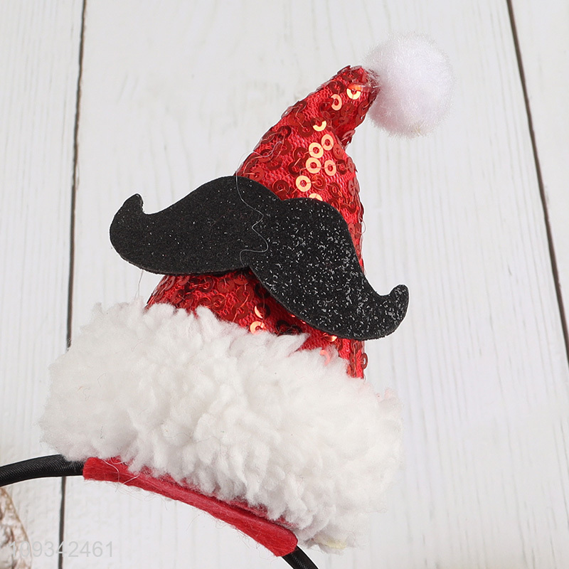 China wholesale Christmas hat hair hoop hair accessories