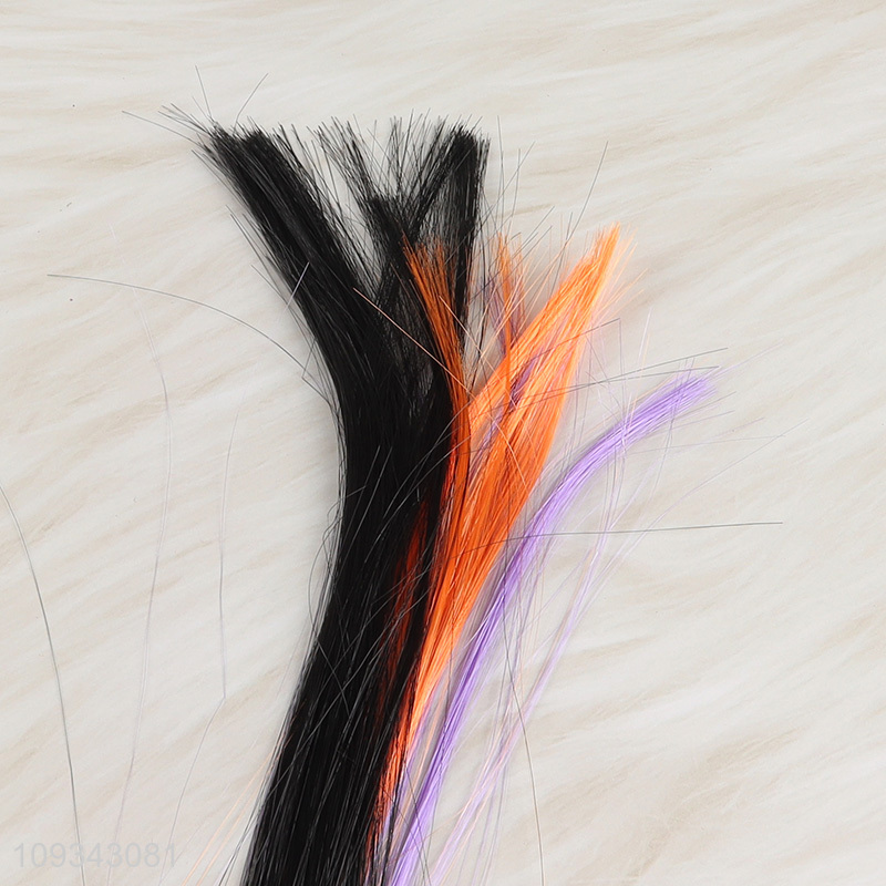 Best selling halloween hair clip with colorful hair