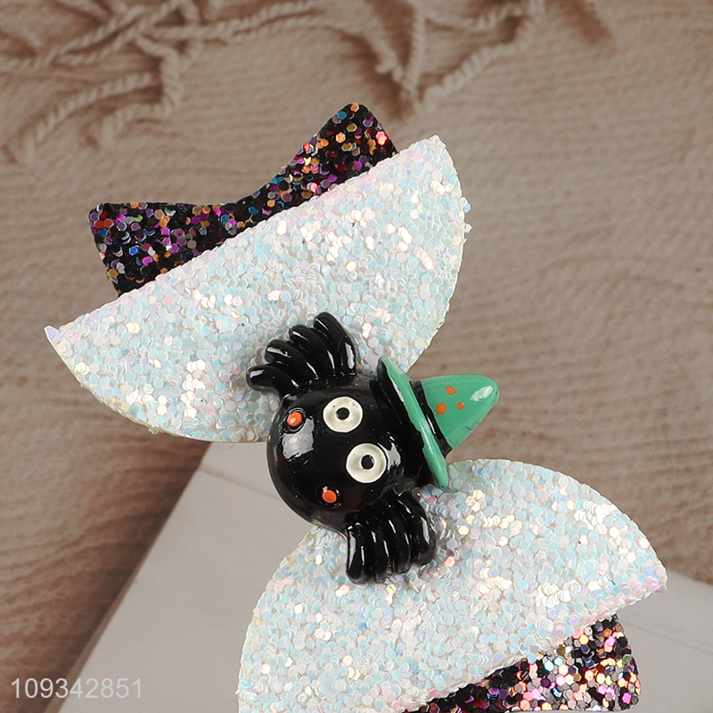 China supplier Halloween hair decoration bow hair clip