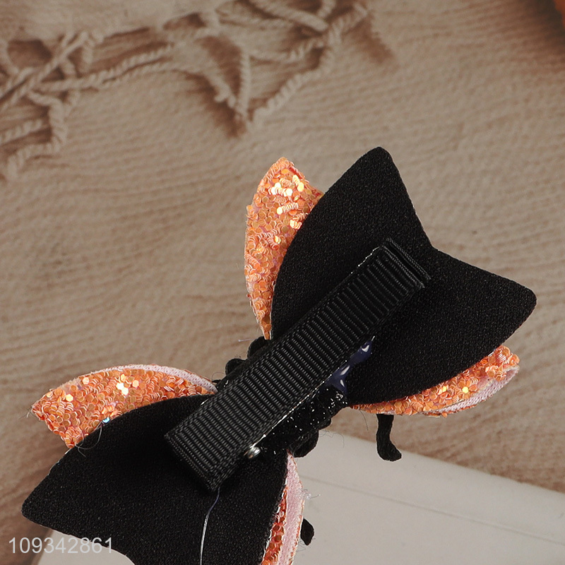 New arrival Halloween hair decoration bow hair clip for sale