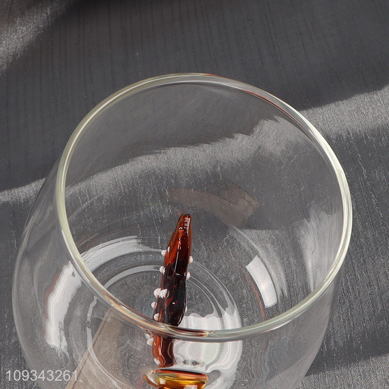 Popular products glass water cup drinking cup with handle