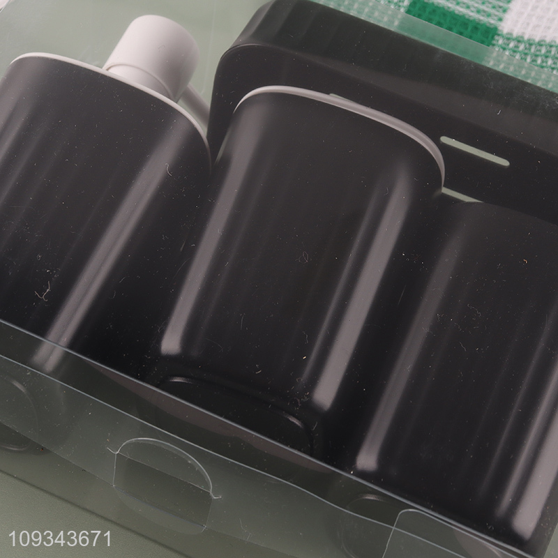 Latest products   liquid soap bottle soap box set for bathroom