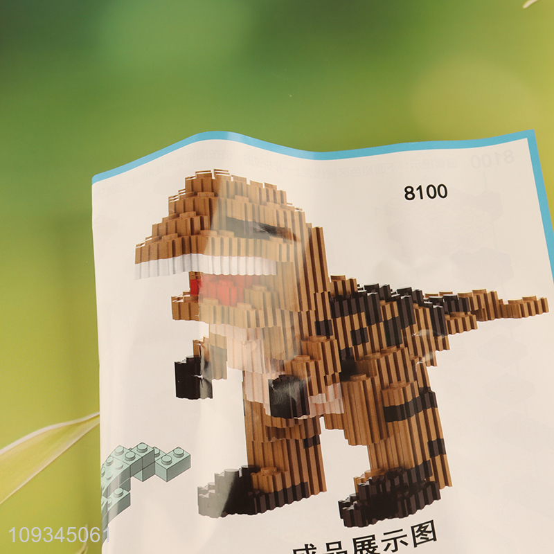 Best quality dinosaur diy assembled building blocks toys
