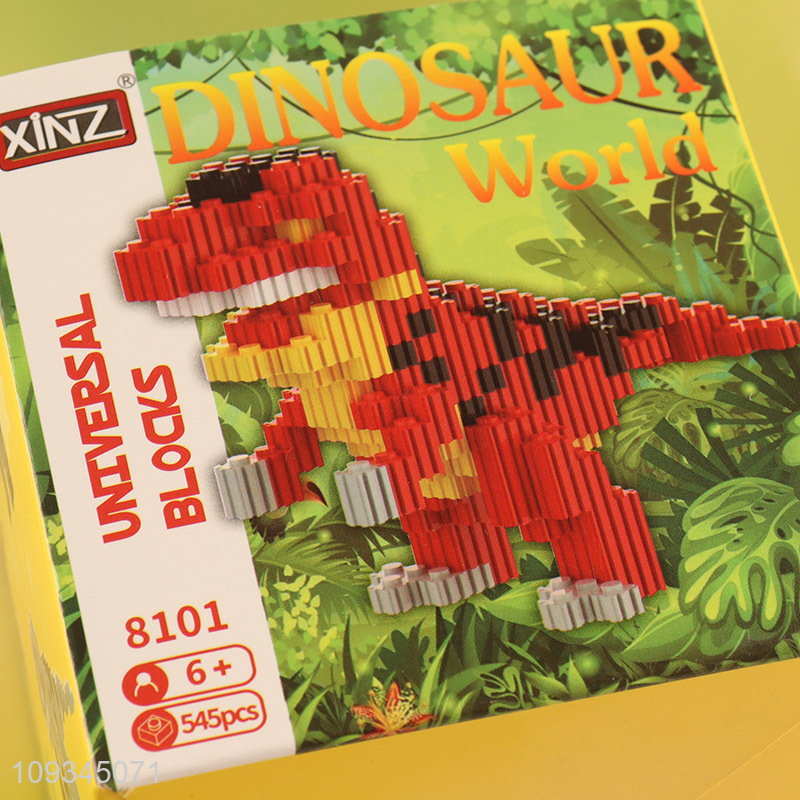 Top products dinosaur diy assembled building blocks for kids