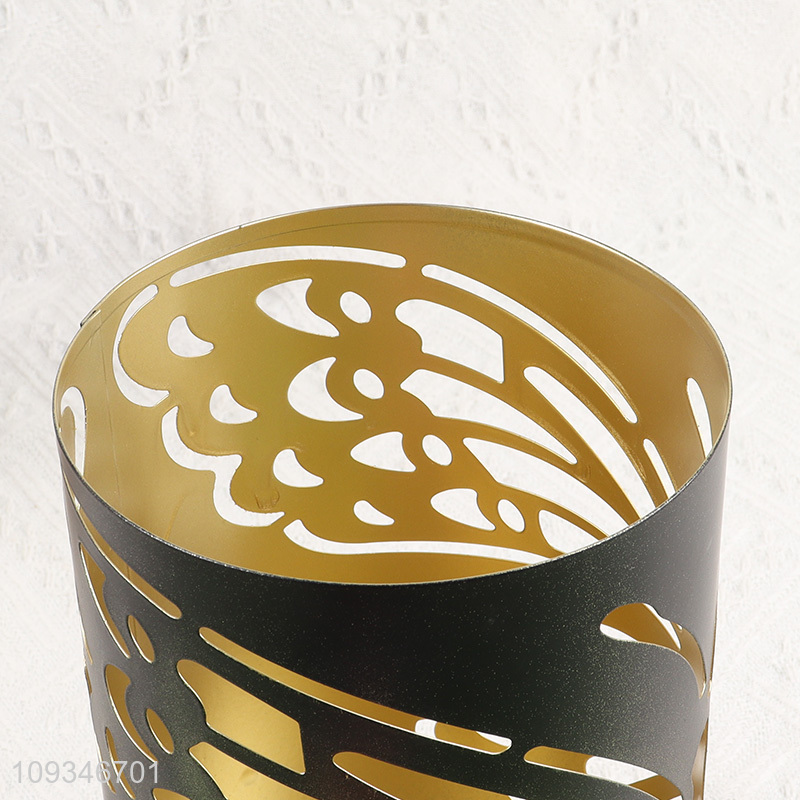 New arrival black hollow butterfly candle holder