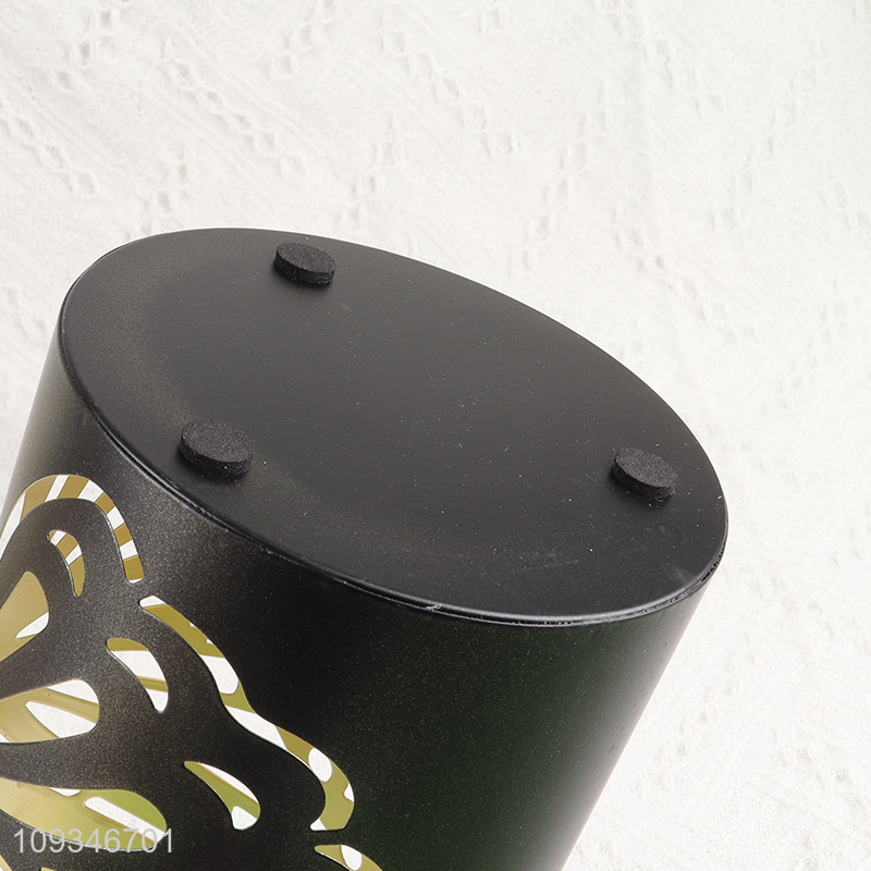 New arrival black hollow butterfly candle holder