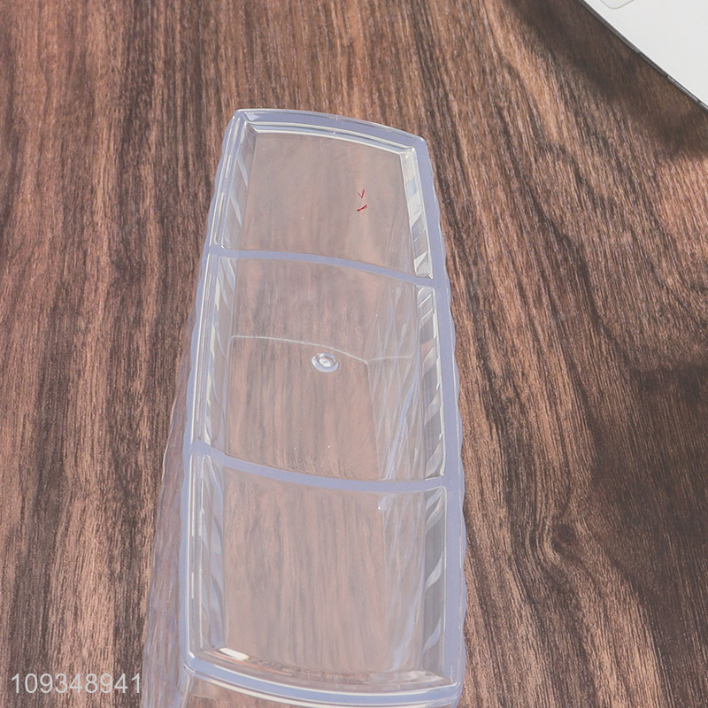 Top sale clear plastic stationery pen holder