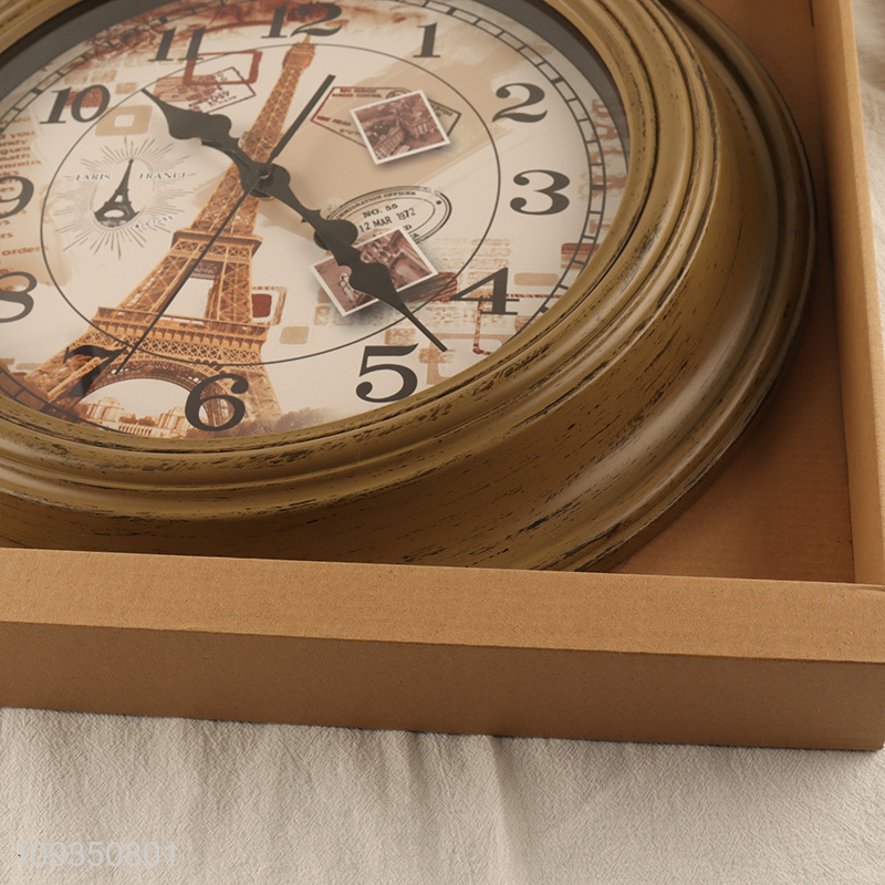 Hot sale retro style wall clock hanging clock