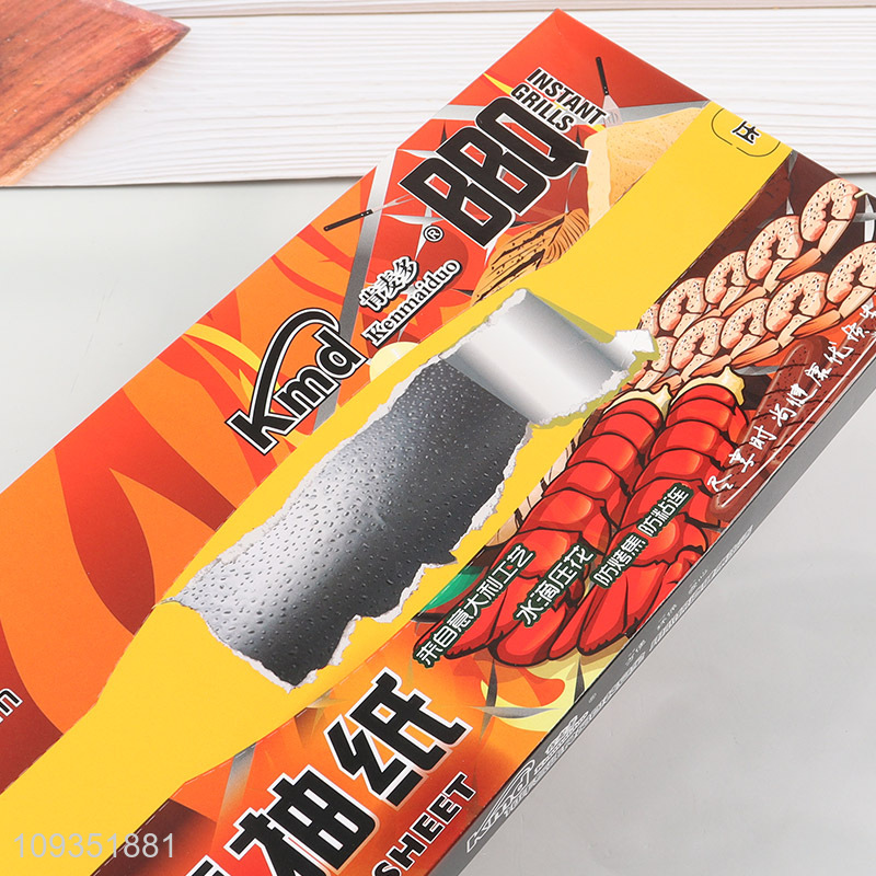 Good quality kitchen barbecue 25sheets aluminum foil paper