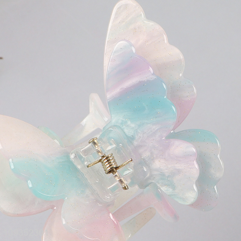 China supplier butterfly hair claw clips hair accessories