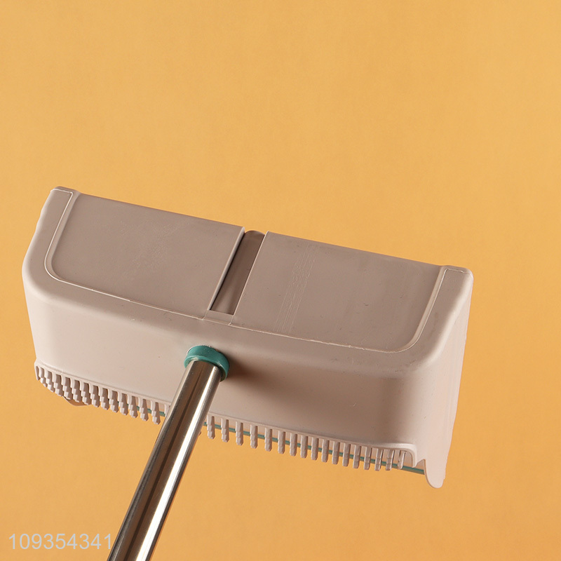 China wholesale household plastic dustpan with metal tod