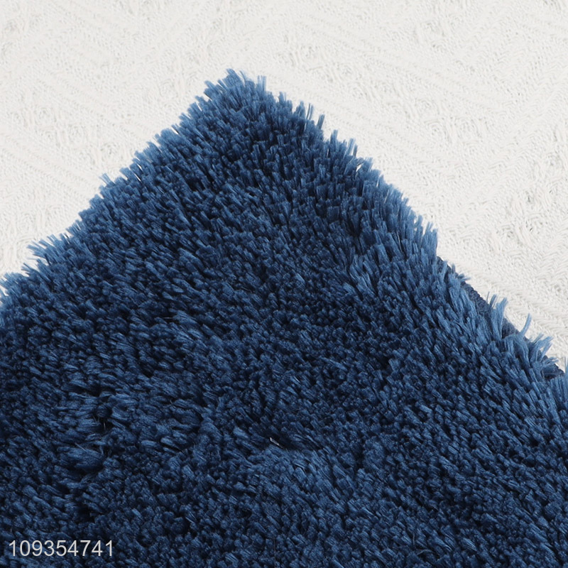 China factory blue plush floor mat door mat