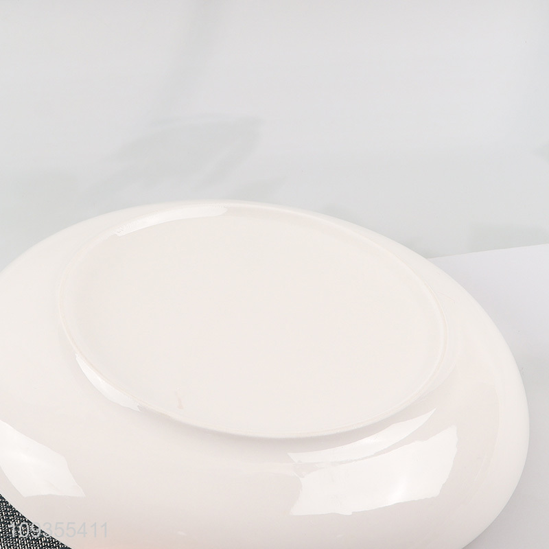 China wholesale 10-inch ceramic deep dish tableware plate
