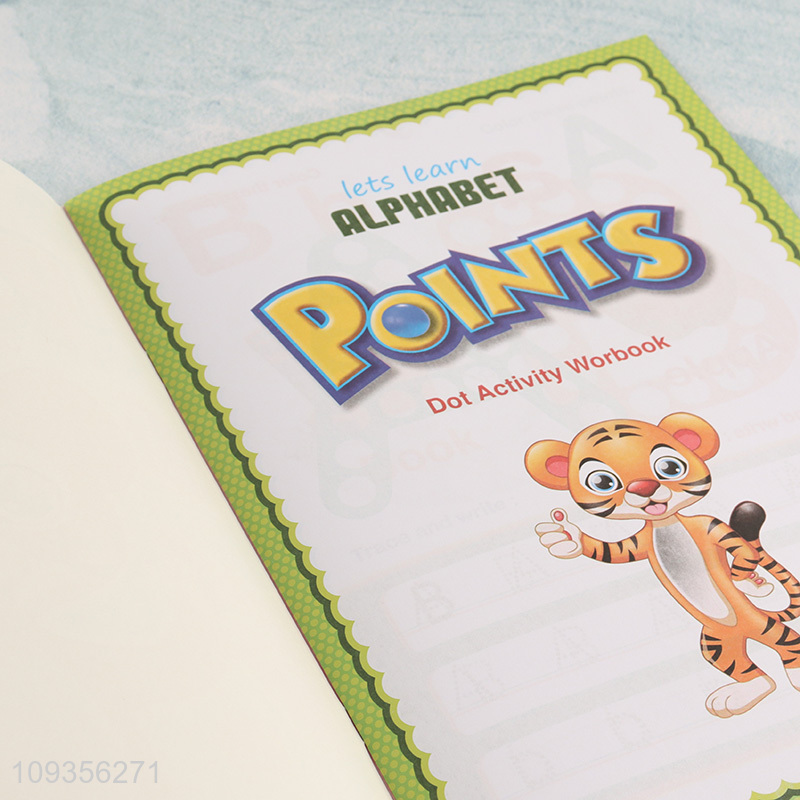 Wholesale English alphabet dot pen learning book