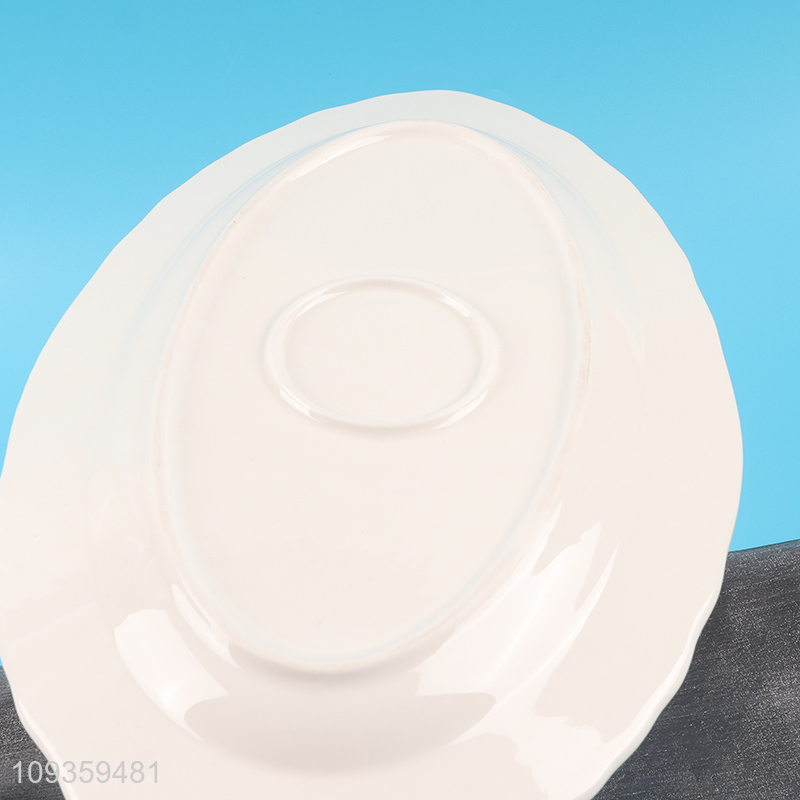 China wholesale 12-inch fish plate ceramic plate