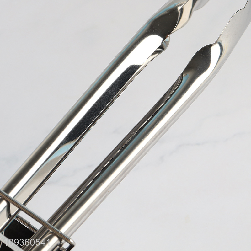 Low price stainless steel food tongs food clips