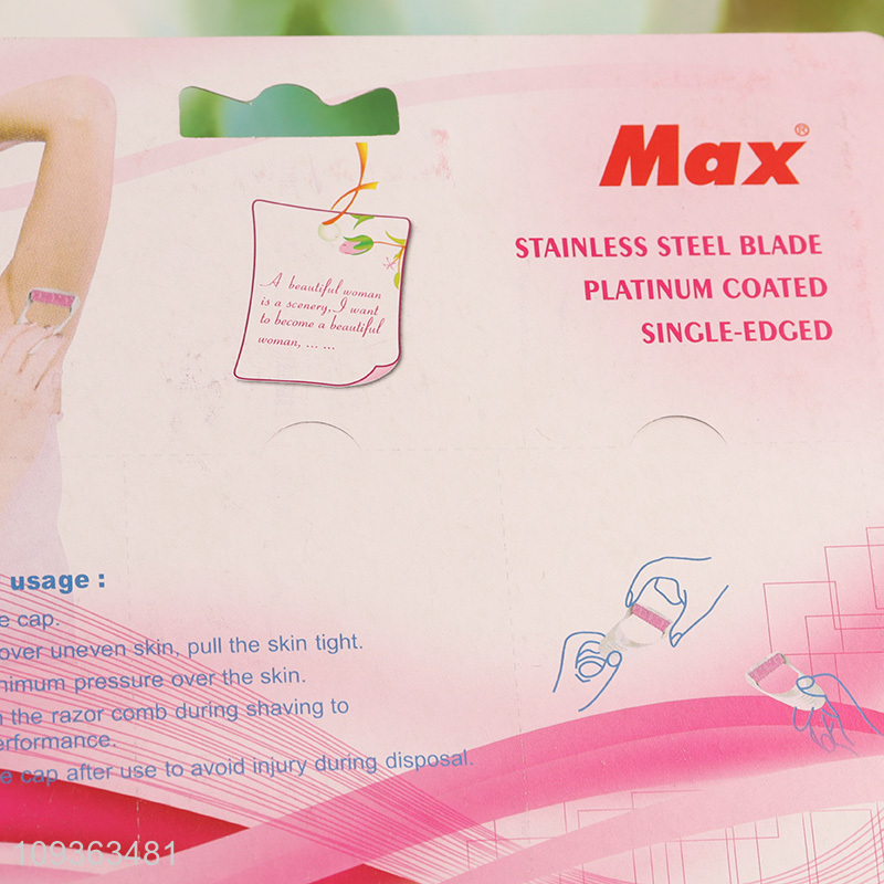 China wholesale stainless steel blade women body razor
