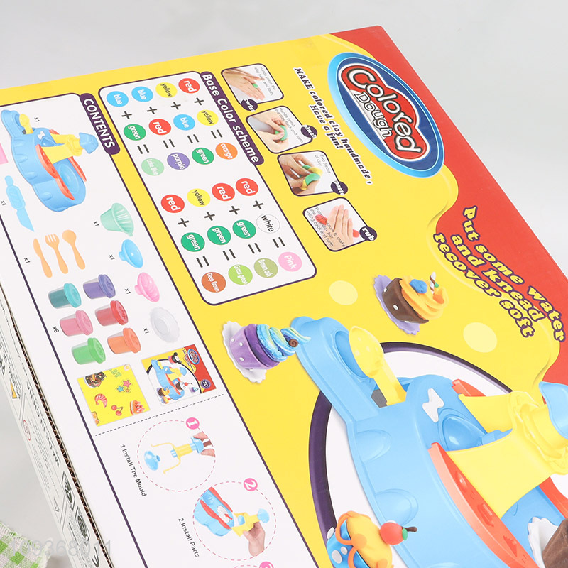Top sale plasticine toys diy play dough dessert toys