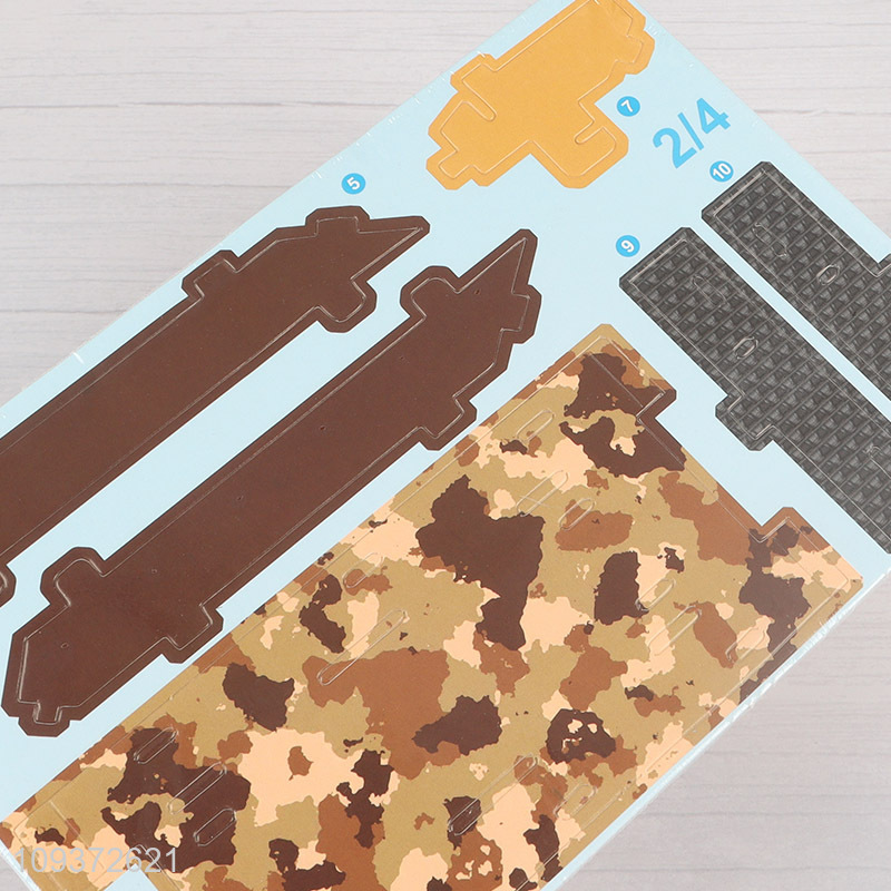China wholesale 3d tank shape puzzle toys jigsaw toys